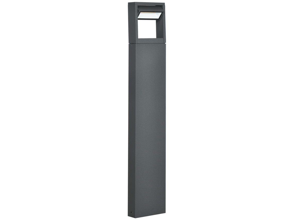 Luminária de Jardim LYYTUNG Led, poste de iluminação externa com Ângulo Ajustável, IP65 à prova d'água, alumínio, cinza escuro