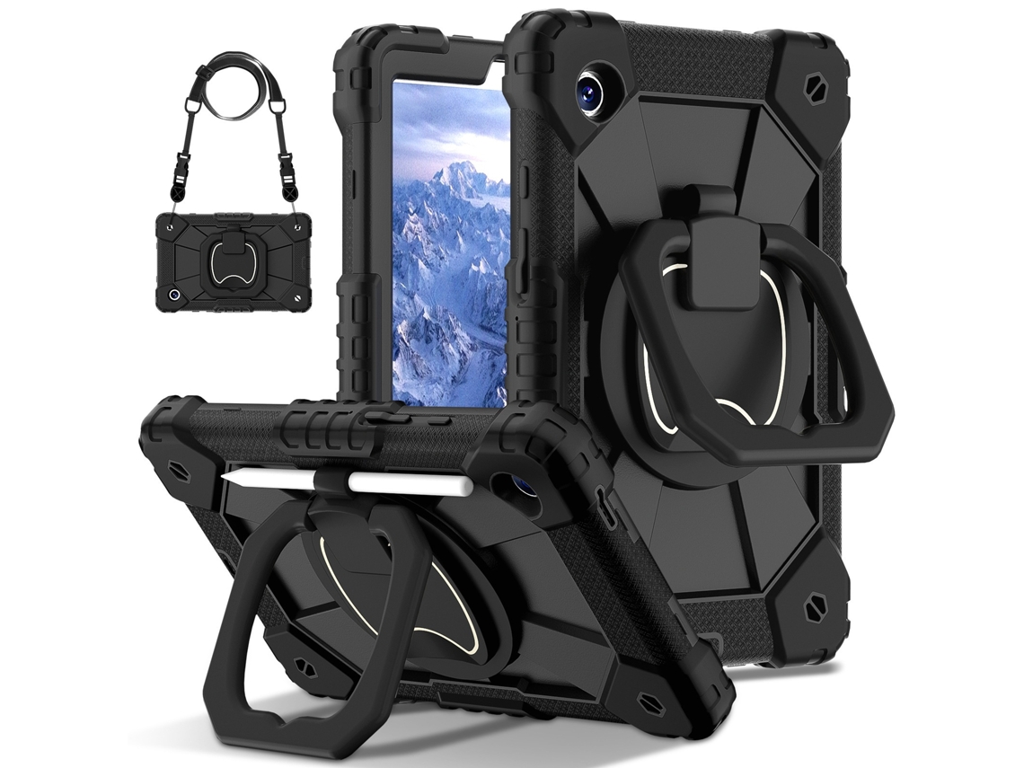 Tressino Capa Tablet Para Samsung Galaxy Tab A11 Plus 11 Polegadas (2025) Resistente A Choques Com Alça De Ombro, Preta