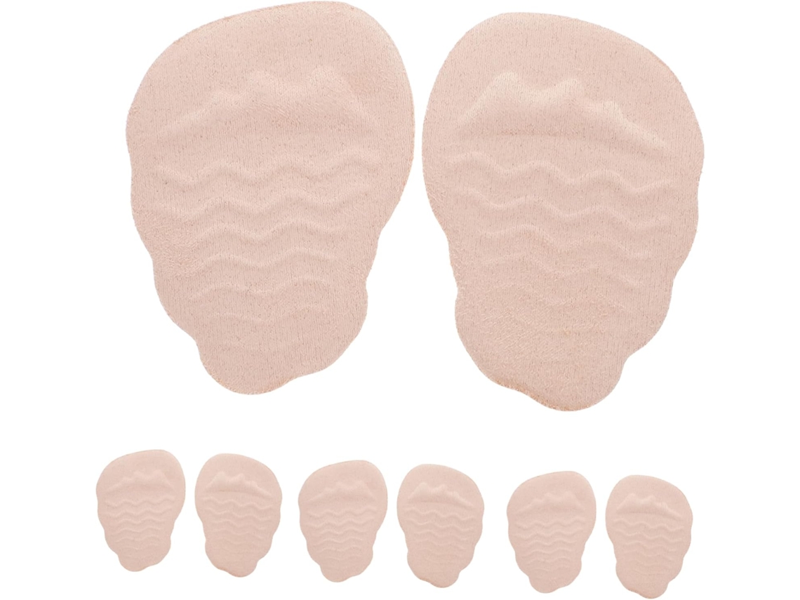 Valiclud 4-pares De Almofadas Gel Reutilizáveis Para Calcanhar E Antepé, Almofadas Confortáveis E Antiderrapantes Para