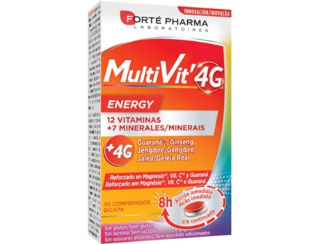 Comprimidos de camada dupla Multivit 4G Energy  30