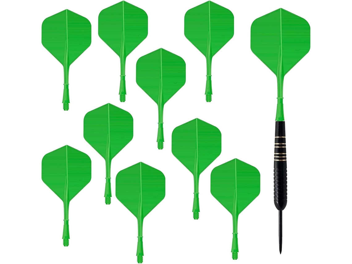 Conjunto Com 9 Flechas E Acessórios, Verde Fosco