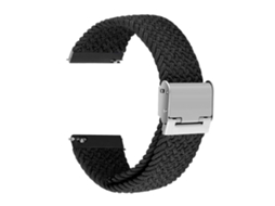 Bracelete entrançada Solo loop ajustável para Amazfit GTR 4 Preto