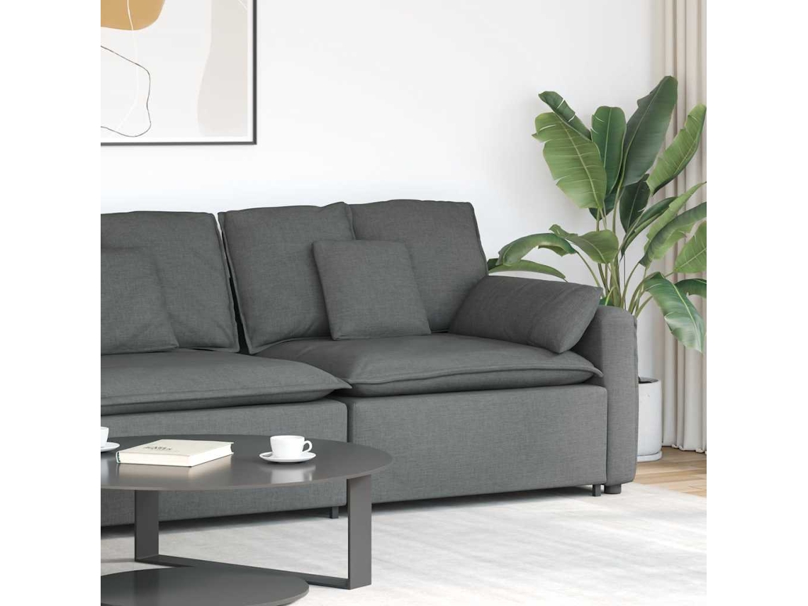 Vidaxl Módulo De Sofá Modular Com Braço E Almofadões 100 Cm