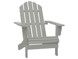 Cadeira De Jardim Madeira Cinzento Dkd Home Decor