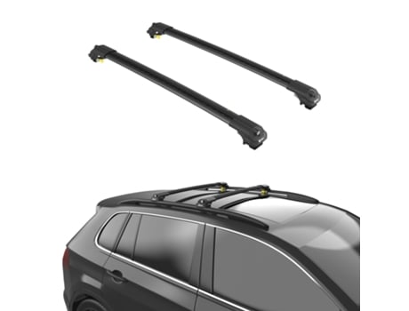 Barras de Telhado Air-1 Mercedes-Benz Gl-Class S X167 2020 2021 2022 2023 2024 Raised Rails Preto TURTLE