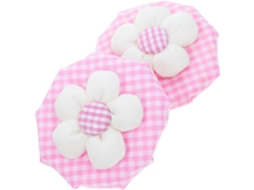 Conjunto De 2 Capas Protetoras Redondas Decorativas Para Maçanetas Porta Em Tecido Macio Rosa, Ideais Para O Inverno