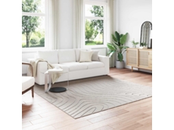 Vidaxl Tapete Para Uso Interno E Externo Palmeras Creme 240 X 240 Cm