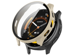 Garmin Venu 3 peça + película protetora de relógio integrado com película temperada (branco marfim)