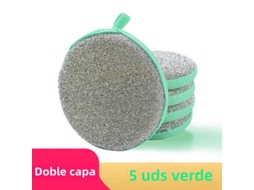 Esponjas de Limpeza Dupla Face MDUG (5 Verdes)