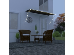 Vidaxl Toldo Retrátil Com Led 300x150 Cm Antracite