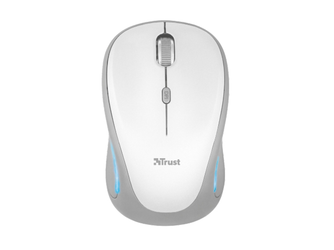 Rato TRUST Yvi (Wireless - Ótico - 1600 dpi - Cinzento)