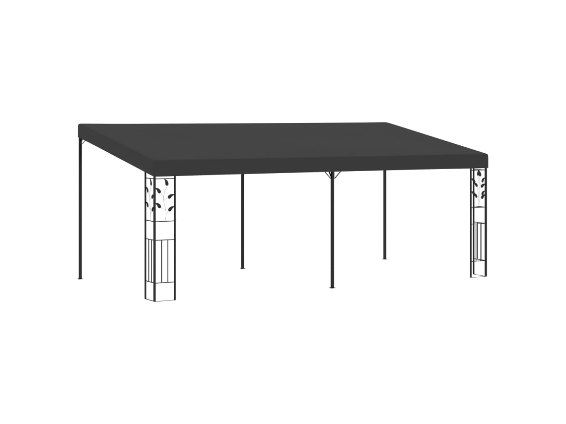 Vidaxl Gazebo De Parede 6x3x2,5 M Antracite