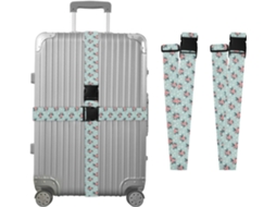 Conjunto De 2-cintas Bagagem Cane Com Estampa Doces, Cintas De Viagem, Acessórios Para Cinto, Conector De Bagagem, Cinto