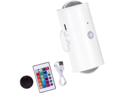 Luminária de parede com sensor de movimento, 16 fios, duas lâmpadas LED.
