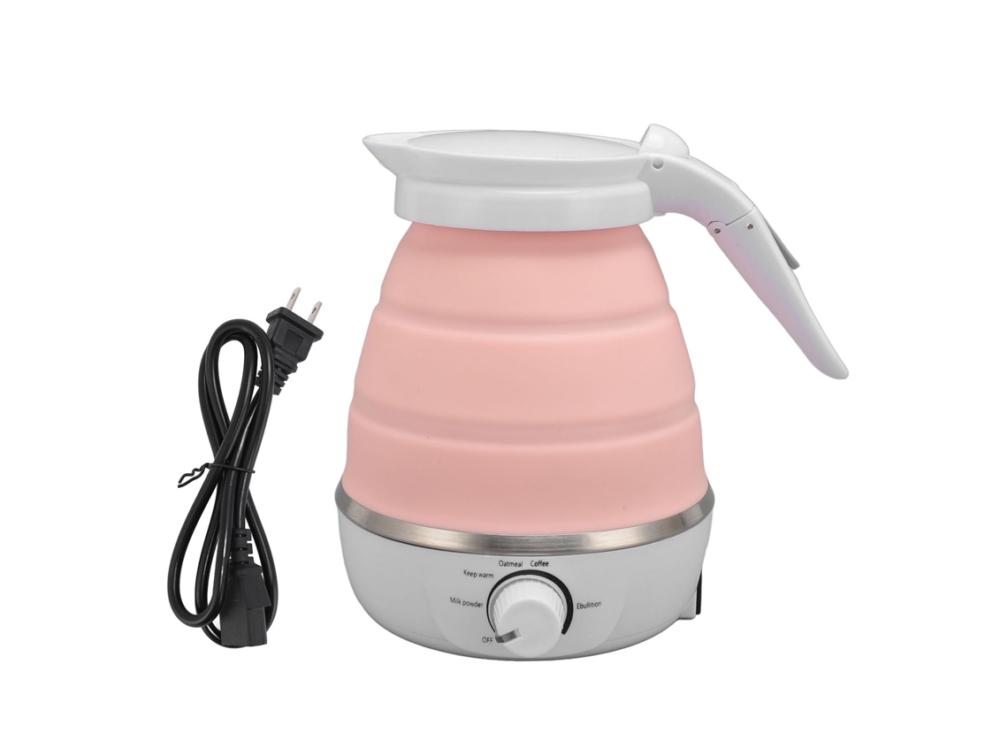 Chaleira Elétrica Foldável Portátil 600ml Viagem com Desligamento Automático e Temperatura Ajustável