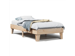 Vidaxl Cama Sem Colchão 100x200 Cm Madeira De Pinho Maciça