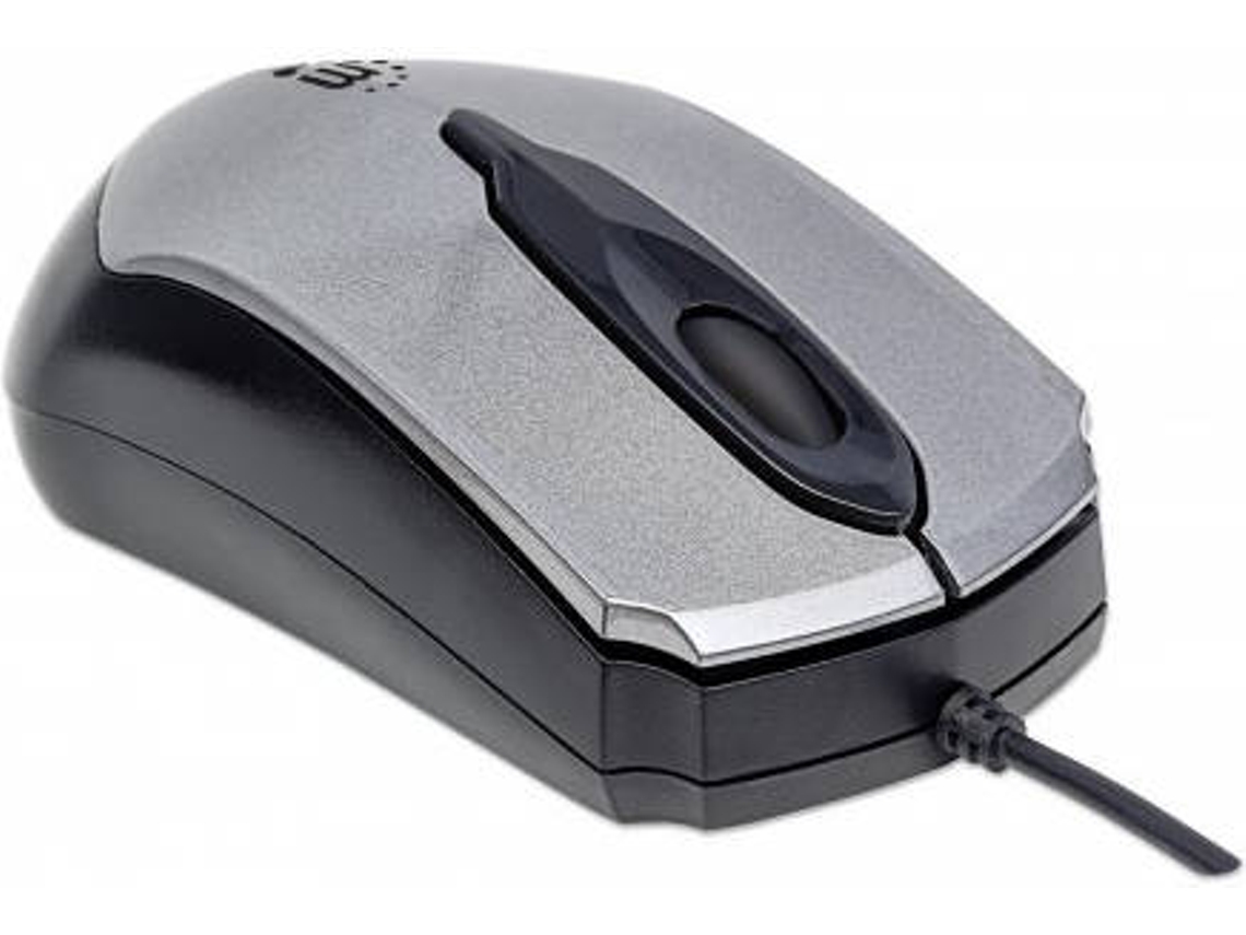 Rato MANHATTAN Edge (USB - Casual - 1000 dpi - Preto)