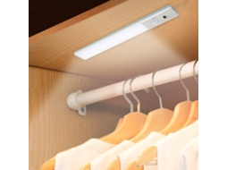 2026 lâmpada de Gabinete 31 Leds com Sensor Pir/modo Manual, 2 Modos de Iluminação, Base Magnética, Carga Type c
