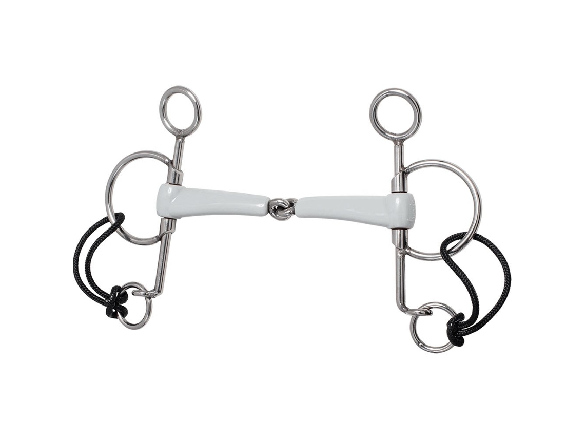 Bit Curto Articulado Pelham Single Prateado 135 Mmberis