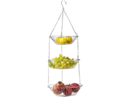 Fruteira Para Cozinha | Organizador De Ferro Com 3 Níveis | Armazenamento Metálico Para Frutas E Ver Gokoco