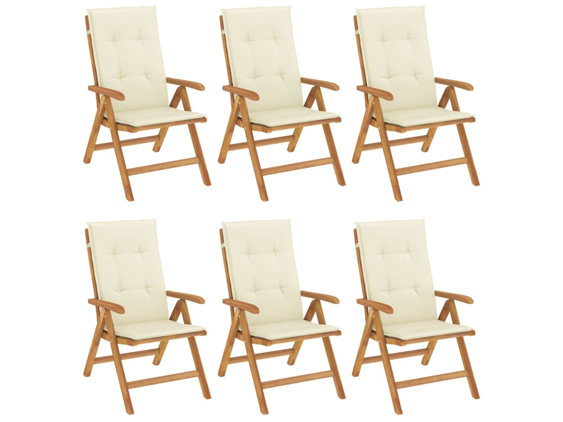 Reclining Folding Chair, Reclining Folding Chairs Vidaxl Marrom Madeira (120 X 50 X 3 Cm)