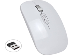 Rato HXSJ Mute 2.4g (Wireless - Regular - Branco)