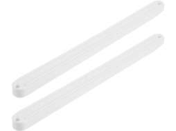 Corrediças De Gaveta Plástico Branco 235mm Para Teclado E Armário