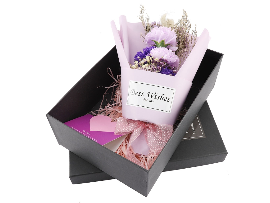 Buquê de Flores Secas Permanentes com Luzes para Decoração