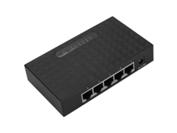 Switch De Rede De 5 Portas Ethernet Gigabit 10/100/1000 Mbps Para Lan Preto