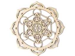 Metatron Decoração Parede Madeira Geometria Sagrada 28 Símbolo Espiritual Meditação Quarto Estar Cm Yoga Casa GOKOCO