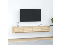 Vidaxl Móveis De Tv 2pcs 80x31x25,5cm Deriv. Madeira Carvalho Sonoma