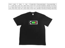 Camiseta Led Programável Com App E Tela Bluetooth Xl