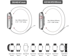Pulseira De Relógio Lurelia Em Aço Inoxidável Milanese Loop Para Apple Watch Series 10 46 Mm Colorida
