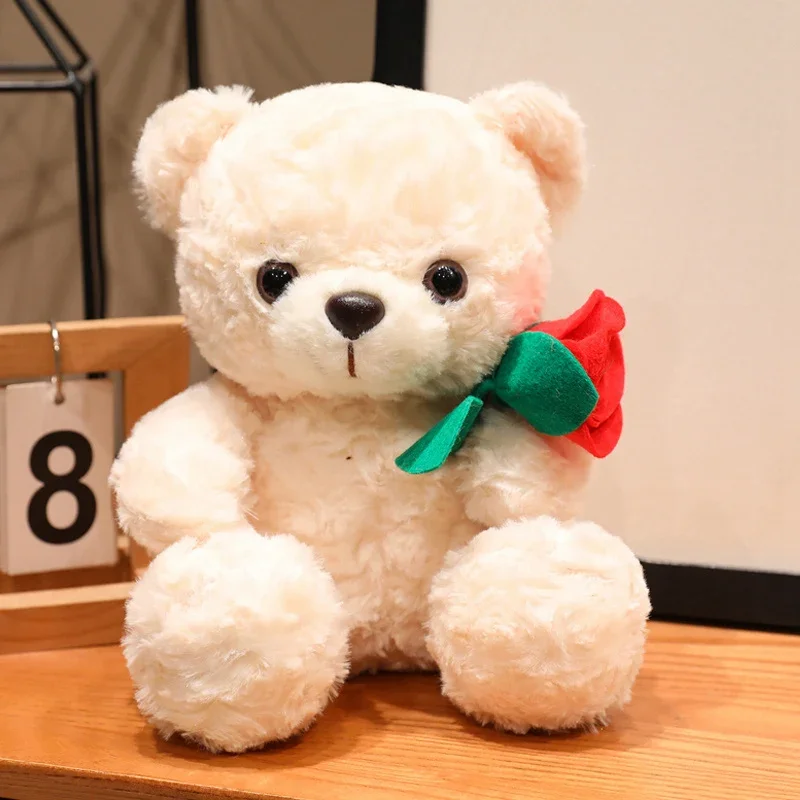 Urso de Pelúcia, Fofo e Macio MDUG (marrom rosado, 25 Cm)