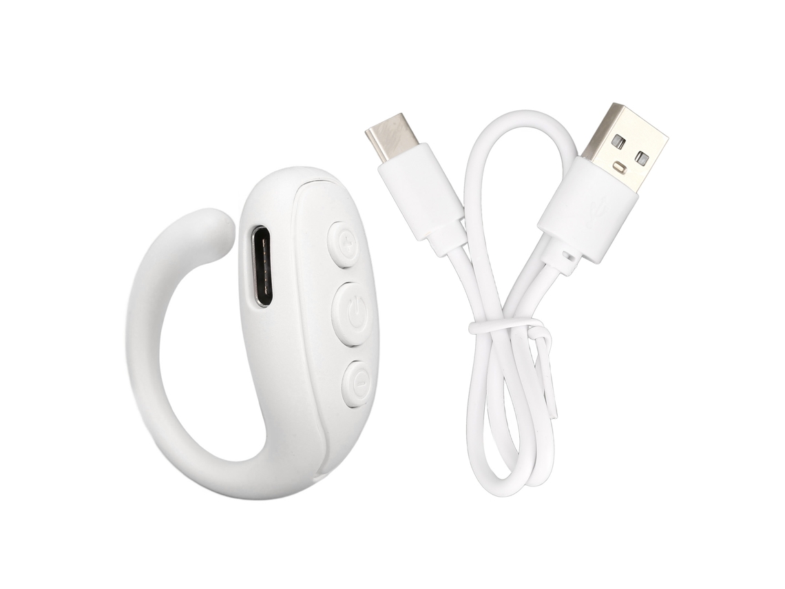 Anel Controle Remoto Câmera Bluetooth Branco