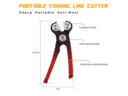 Alicate de Pesca Mini em Liga de Alumínio com Retrator