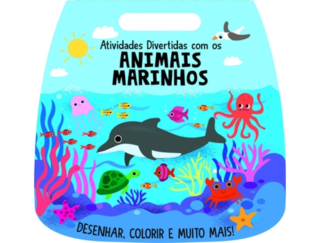 Livro Atividades Divertidas com os Animais Marinhos de Stephanie Evans (Português)