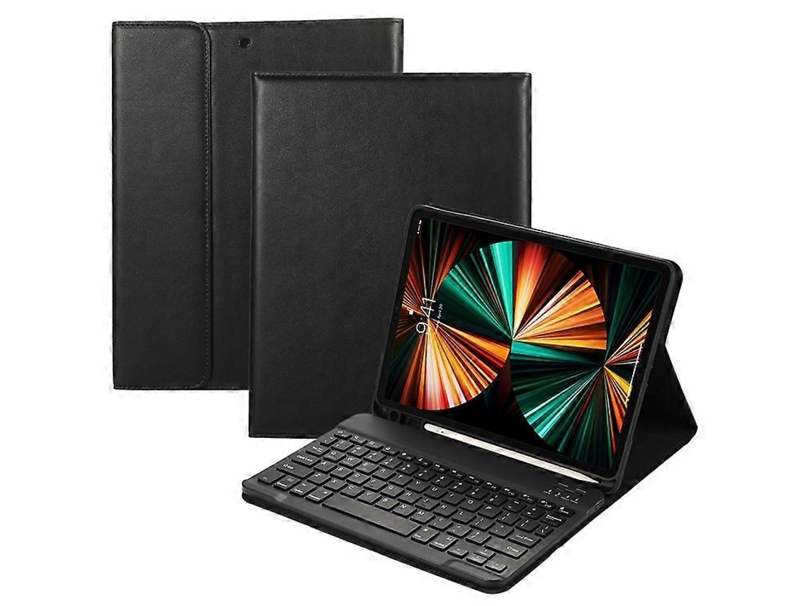 Compatível Com Ipad Pro 12.9 (2022) / (2021) / (2020) / (2018) 2 Em 1 Teclado Bluetooth Capa Para Tablet Suporte Em Couro