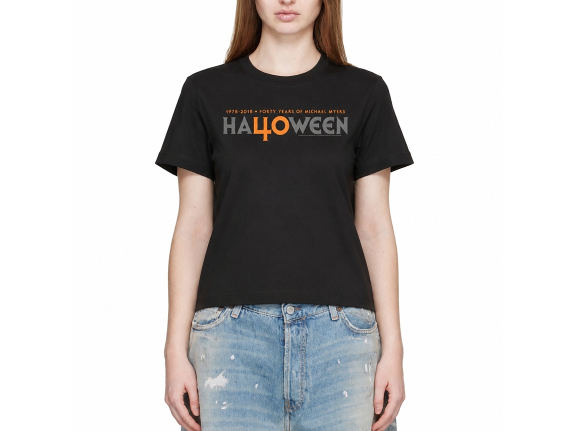 Rockinstone Halloween 40 Years Black Adult T-shirt Size:l