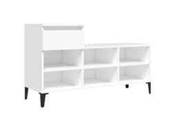 Shoe Cabinet, Shoe Cabinets Vidaxl Branco Madeira Processada (n/a)