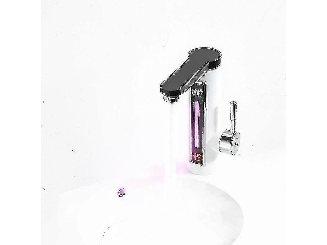 Torneira De Água Quente Instantânea Com Tela De Temperatura E Rotação 360 Graus 3300w Branco