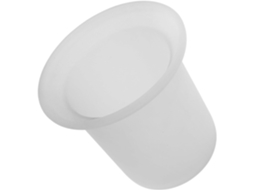 Suporte para Escova de Vaso Sanitário em Vidro Fosco com Design Compacto Banheiros e Sanitários CHABERLU