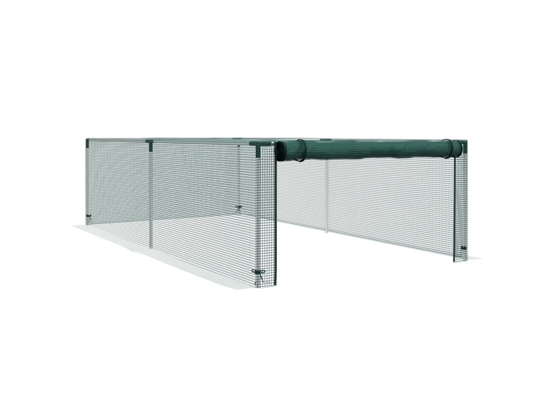 Estufa Jardim Tomates Tela Proteção Porta Zíper Hdpe 125x248cm VELTRIX