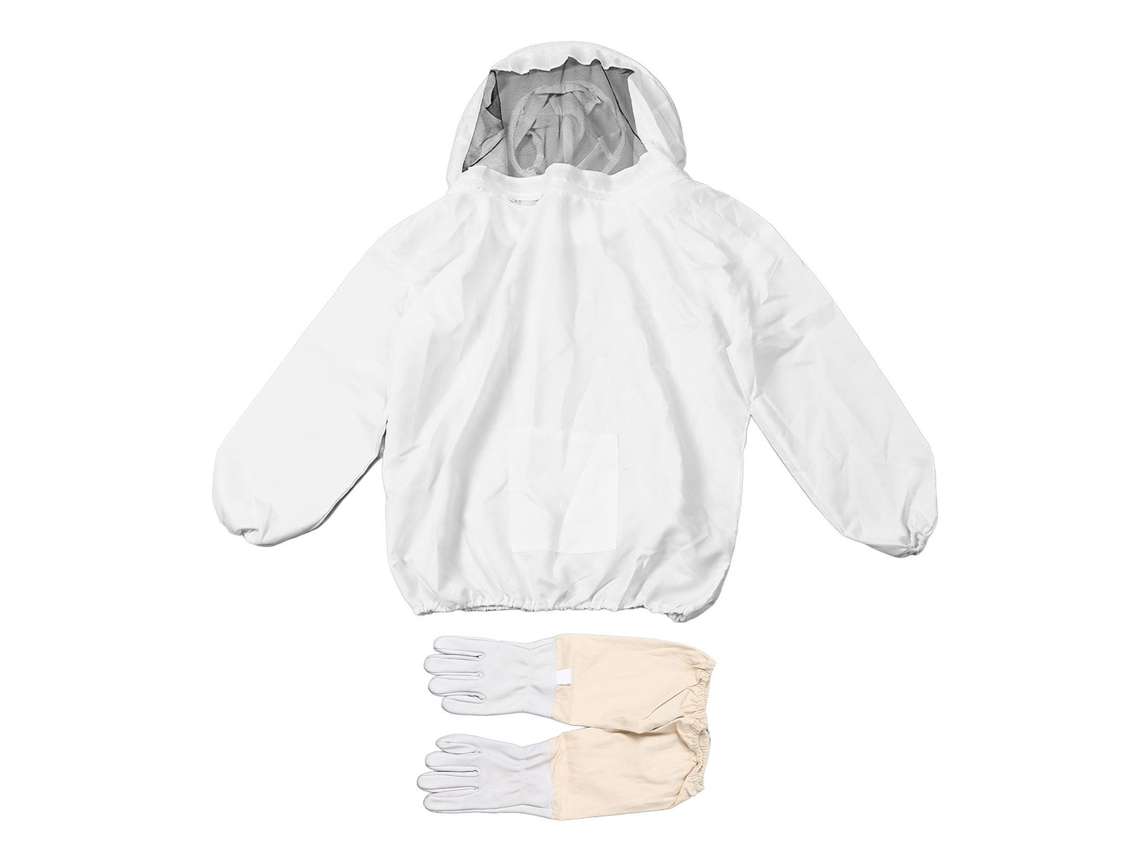 Traje Anti Abelha Com Capuz E Luvas Para Apicultura