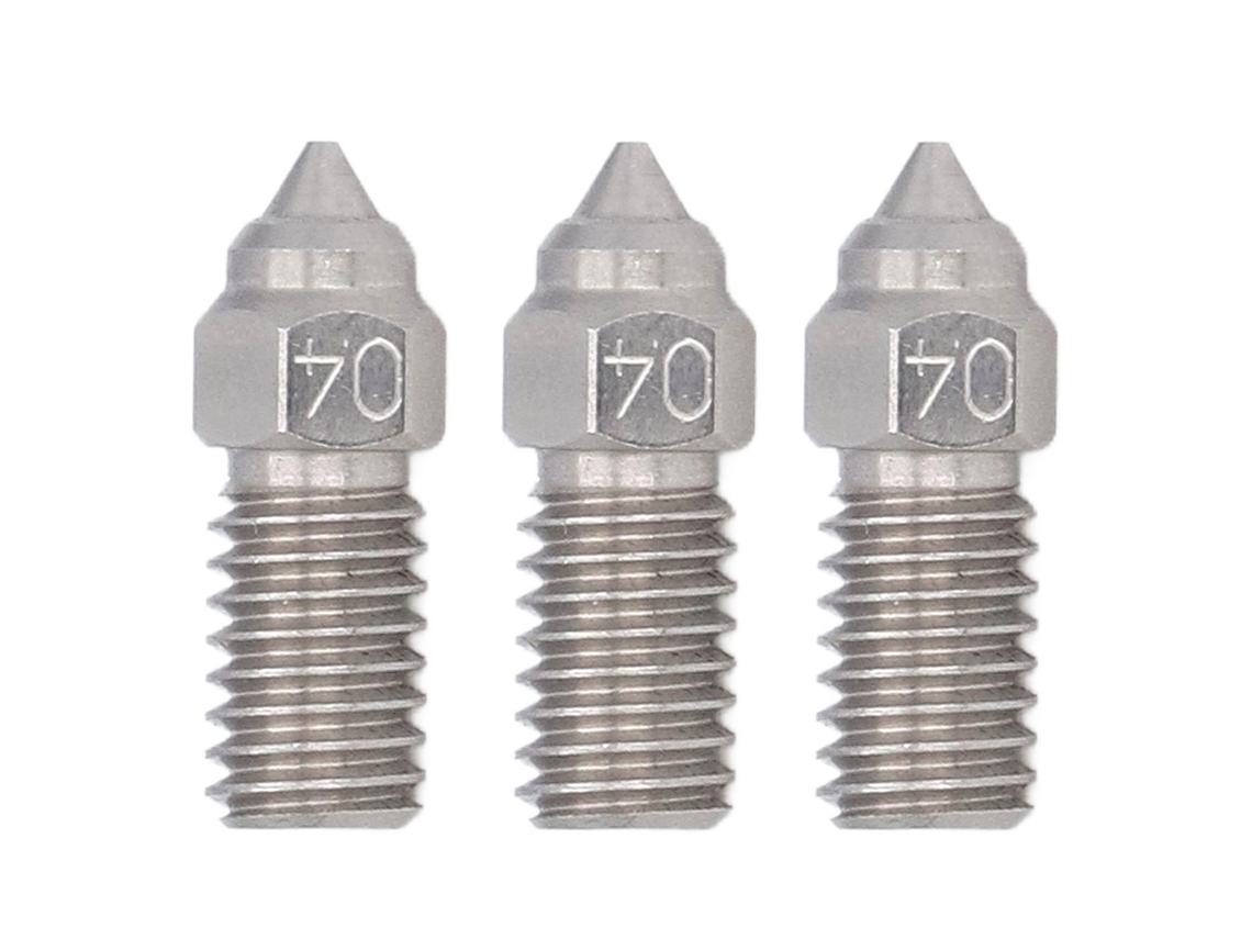 Bico De Impressora 3d De Aço Inoxidável 3 Buracos 0.4mm Para Neptune 4 4pro Resistente À Alta Temperatura