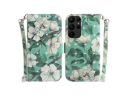 Capa De Celular Flip Em Couro Com Padrão 3d Colorido Para Samsung Galaxy S23 Ultra 5g