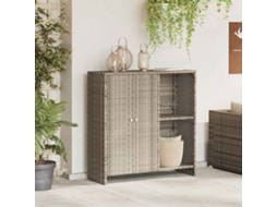 Vidaxl Armário De Arrumação Cinzento-claro 100 X 36 X 102 Cm Vime