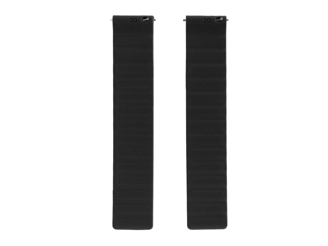 Pulseira de Relógio Magnética de Silicone Ajustável 20mm para Amazfit Bip Preto S/MARCA