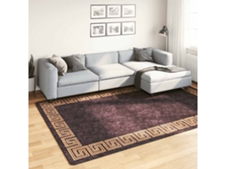 Vidaxl Tapete Lavável 190x300 Cm Preto E Dourado