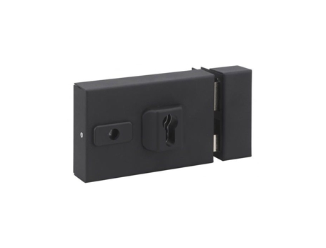 Carcaça de Fechadura Universal Distância de Fixação Ajustável Preto THIRARD